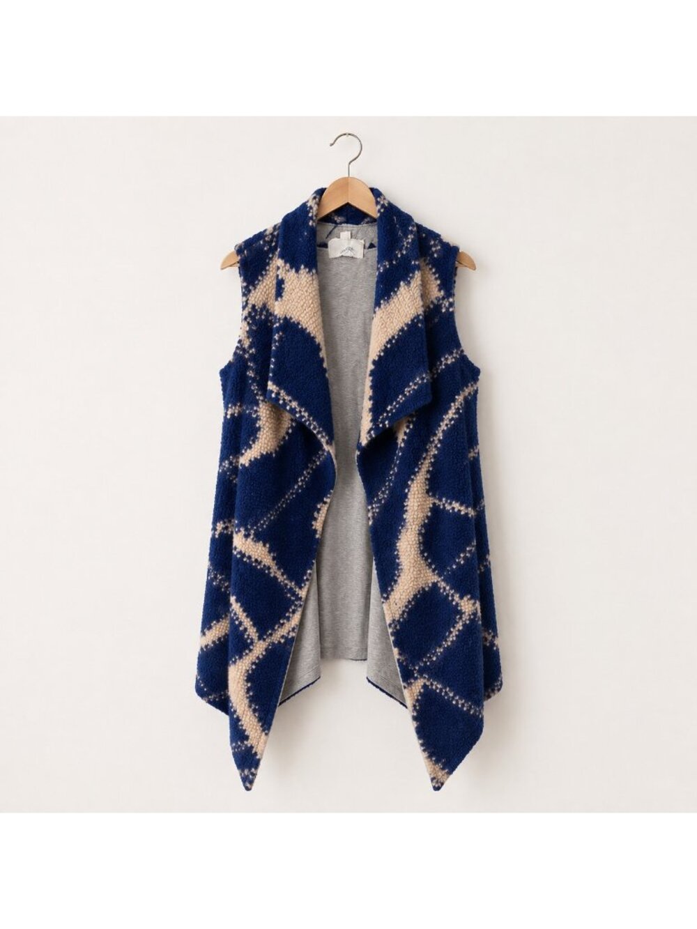 Tabitha Anthropologie Women's Cardigan With Pockets Blue Cream M